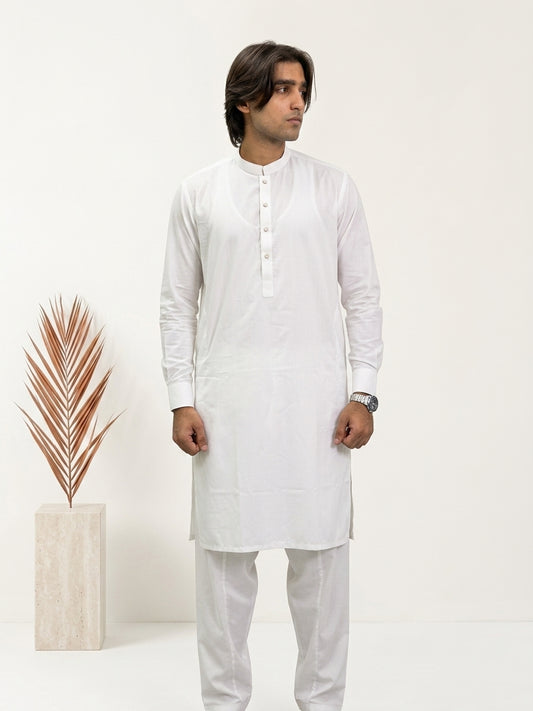 Off White kameez Shalwar| KS-3601