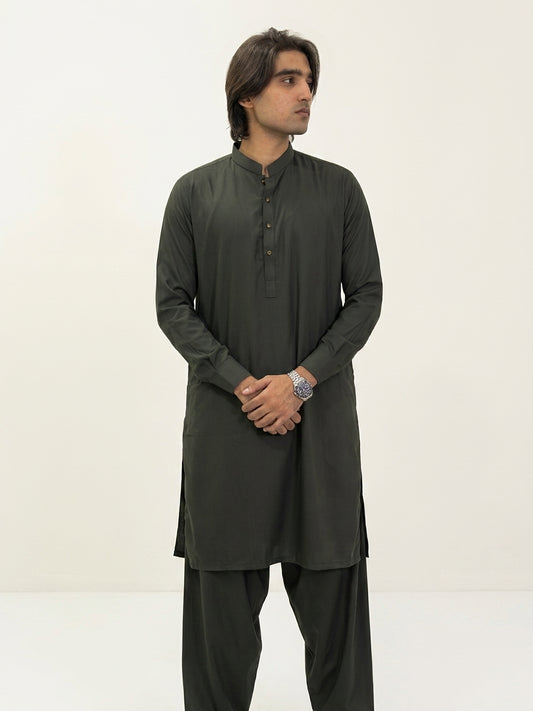 Green Kameez Shalwar | KS-3605