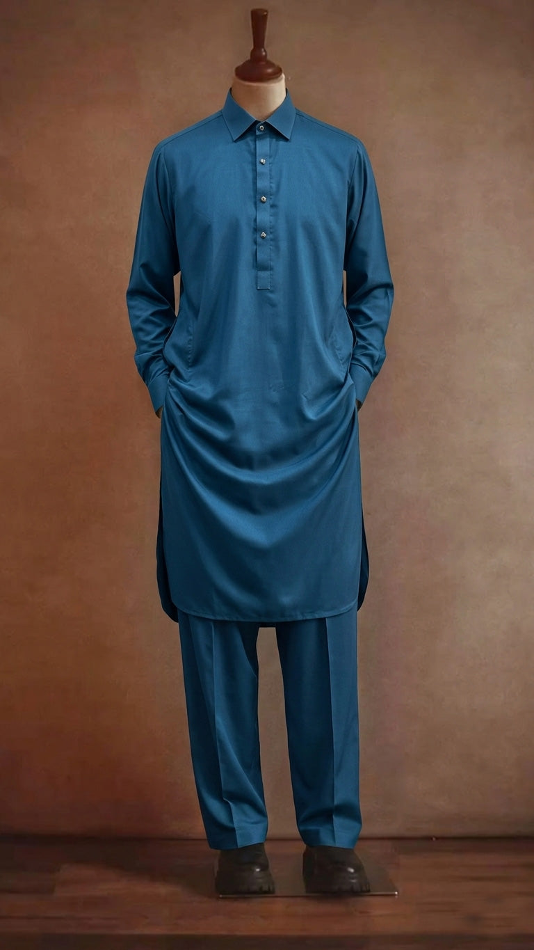 Blue Kameez Shalwar - 2001