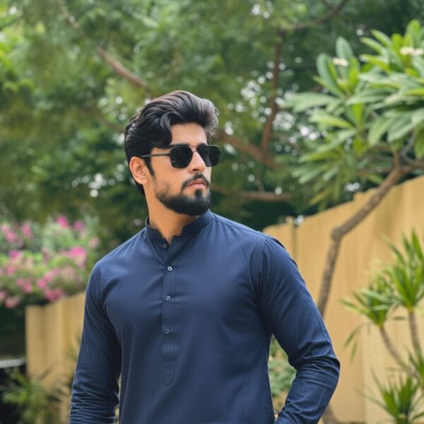 Pantone Blue Qandeel – Premium(unstitched) Washing Wear Blend with Subtle Shine & Lasting Comfort